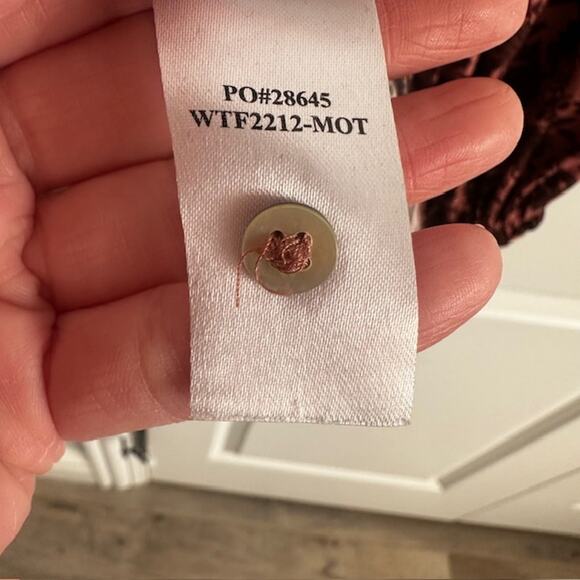 Faherty Portia Blouse 100% Viscose Small Montserrat Floral - Picture 10 of 10